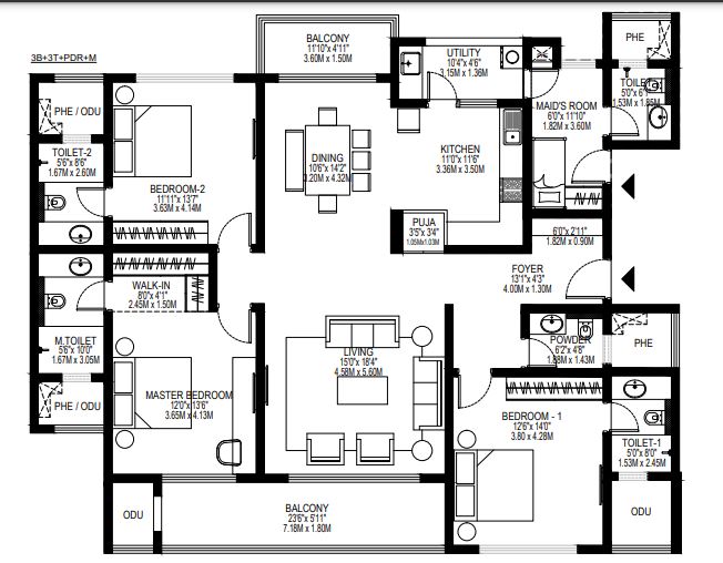 Pavani Mirabilia Floor plan